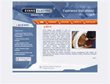 Tablet Screenshot of evanselectric.co.in
